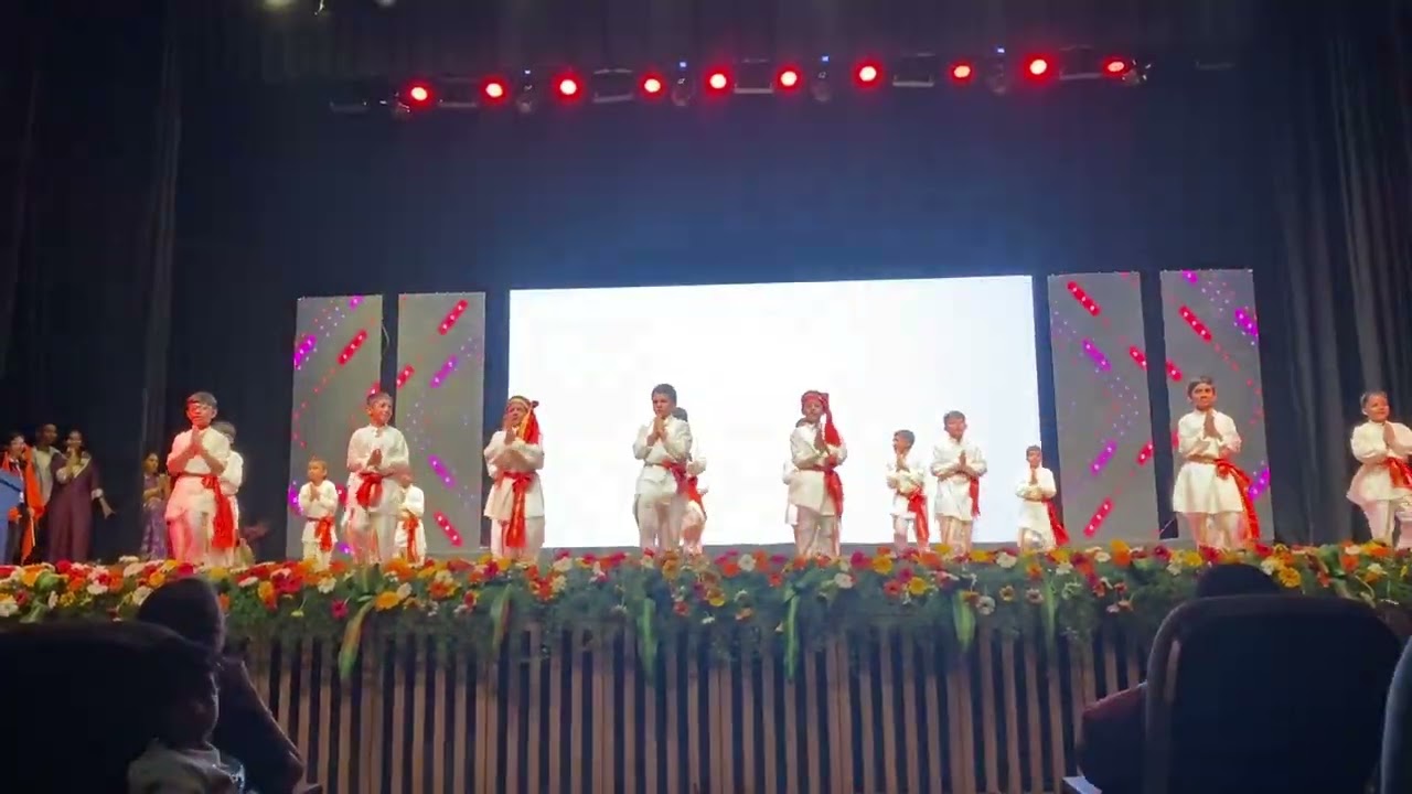Deva Shree Ganesha annual day performance #viral #dance #kids #dancevideo #coverversion #folk #viral