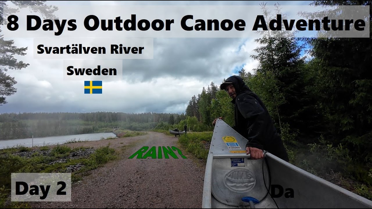 8 Days Wildcamp - Canoe Tour Svartälven River - Sweden 2024 - Part 2 