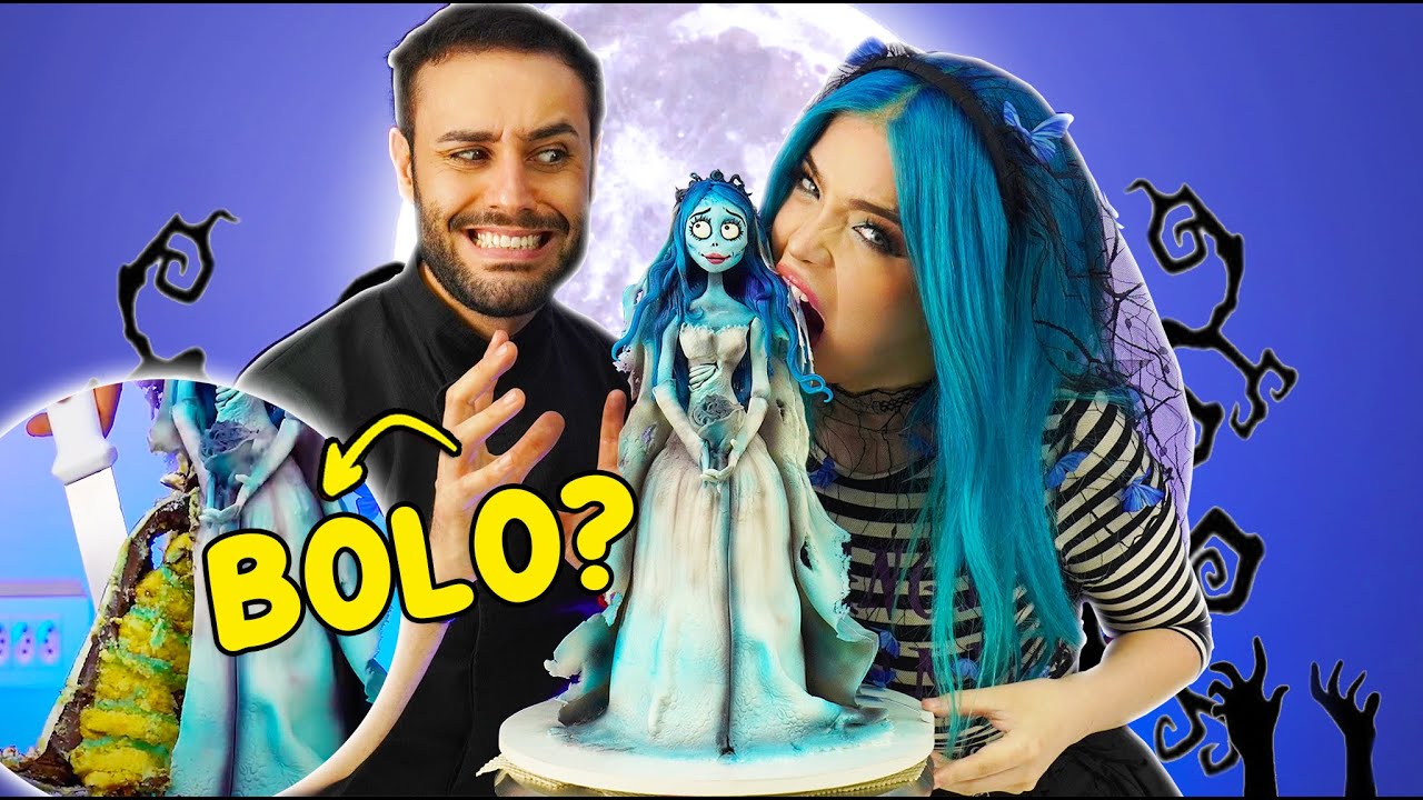 FIZ O BOLO ASSOMBRADO DA NOIVA CADÁVER! 🎃👻 [Especial Halloween]
