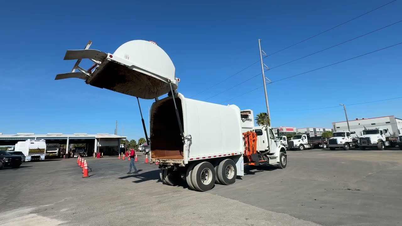 2022 Freightliner M2 28 yard Pac-Tech Bandit Side Loader Garbage Truck - 107953