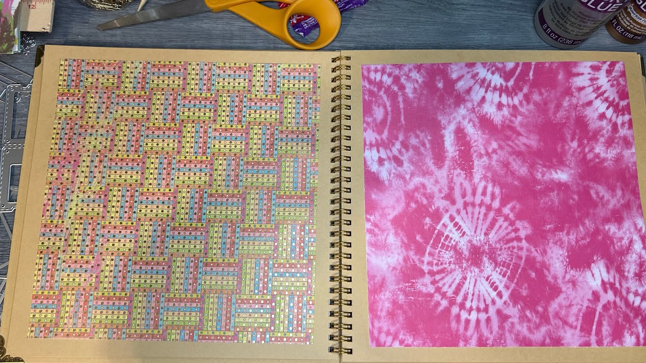 My new journal from a free junk journal class at my local library!! 