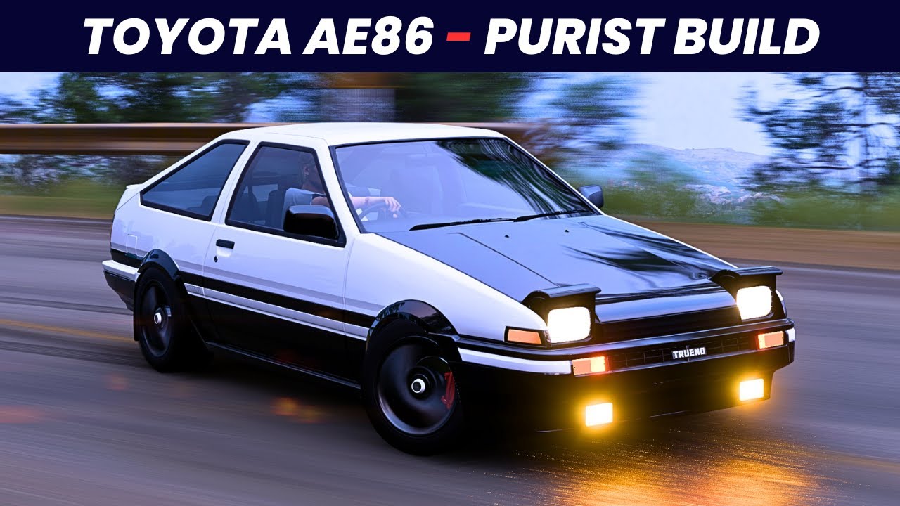 Forza Horizon 5 - 1985 Toyota Trueno AE86, B-Class Purist Build & Racing