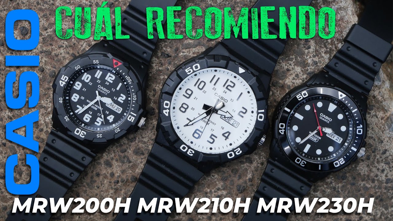 CASIO MRW200H MRW210H MRW230H ¿CUÁL RECOMIENDO MÁS? #Casio #casiowatch