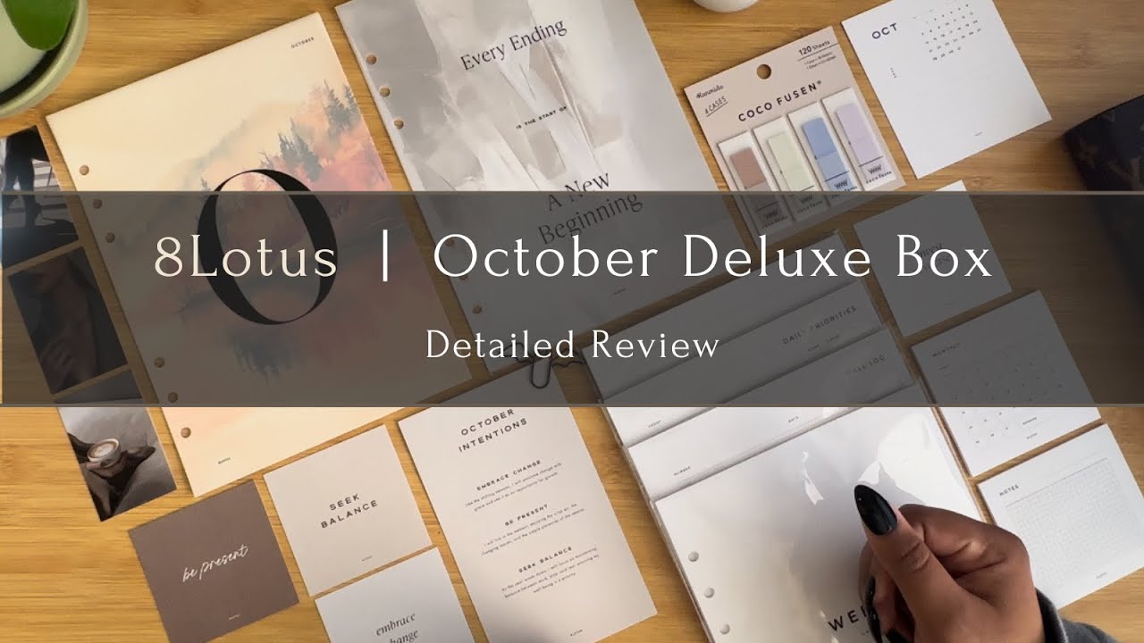 8Lotus October Deluxe Box | Detailed Review | The Planner Aisle