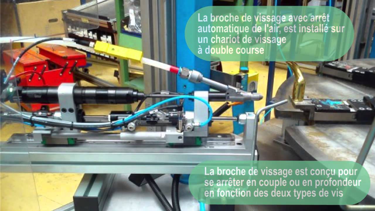 Systeme de vissage automatique pour poignees de porte