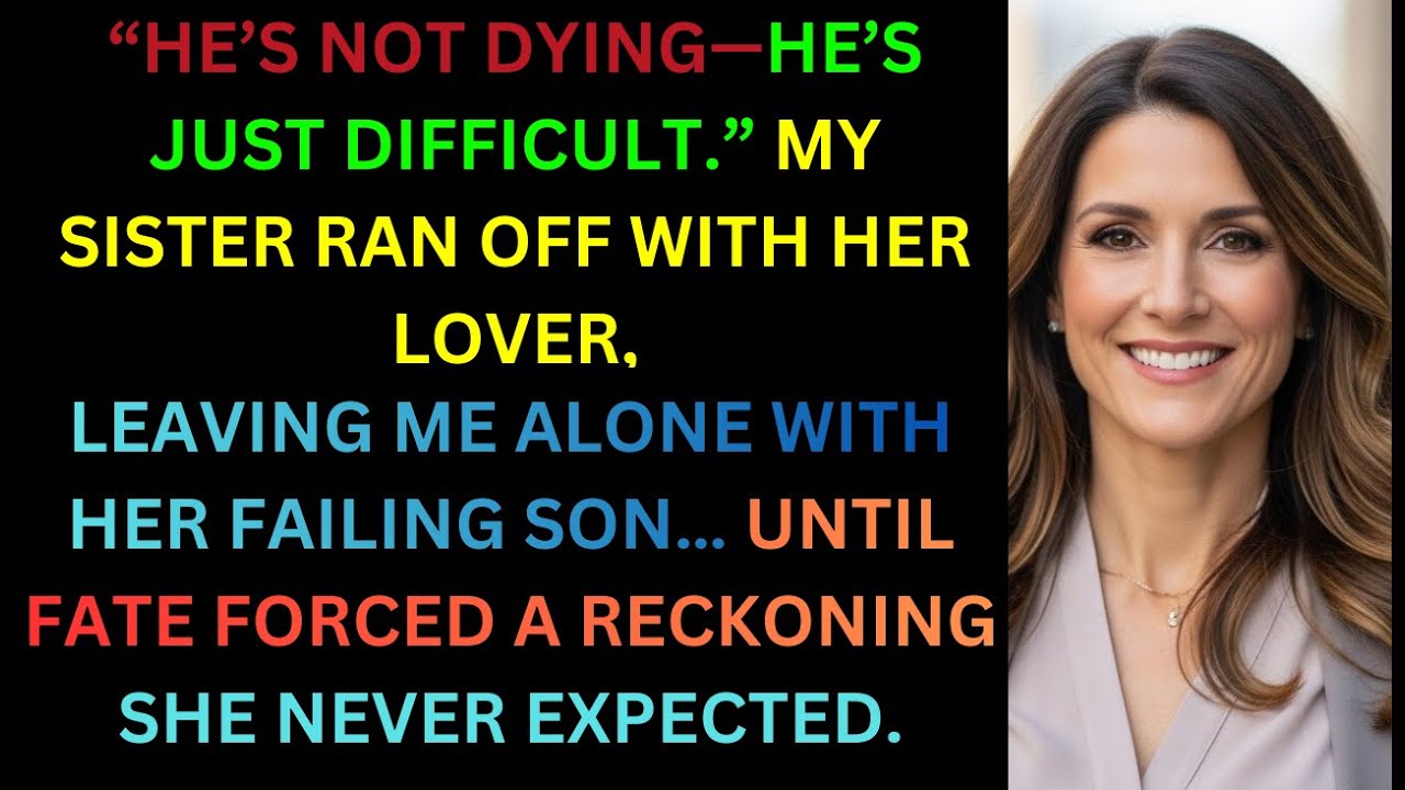 She Ran Off With Her Lover While Her Son Was Fighting for His Life...