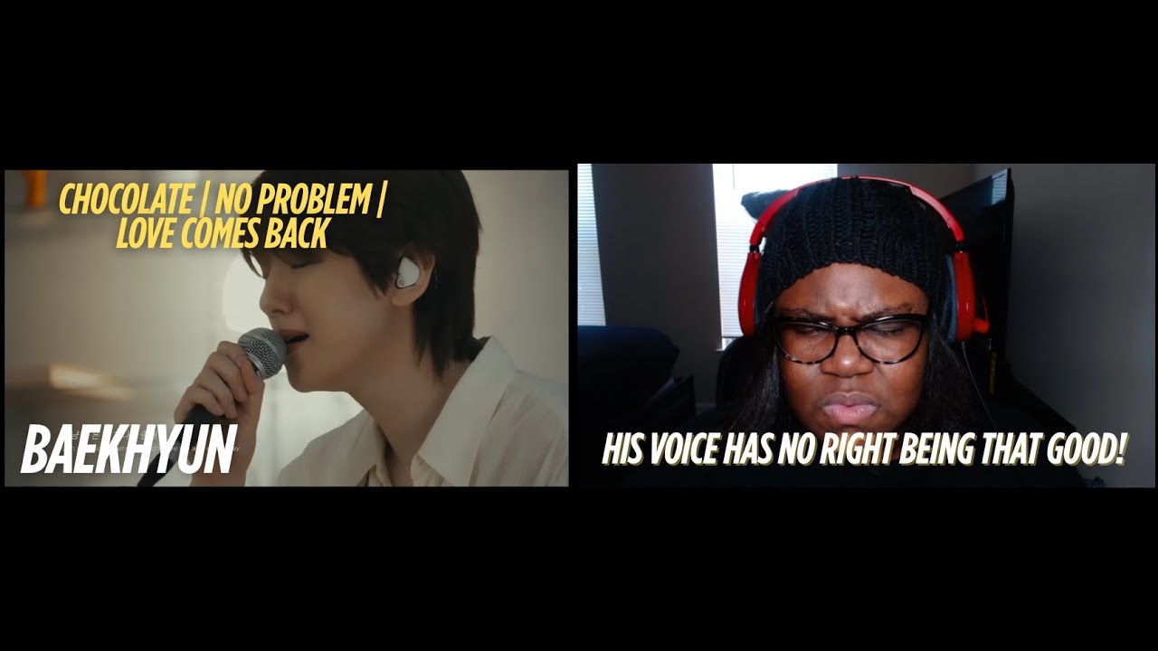 HIS VOICE IS UNREAL | BAEKHYUN (백현) - Chocolate/No Problem/Love Comes Back Live Clip REACTION
