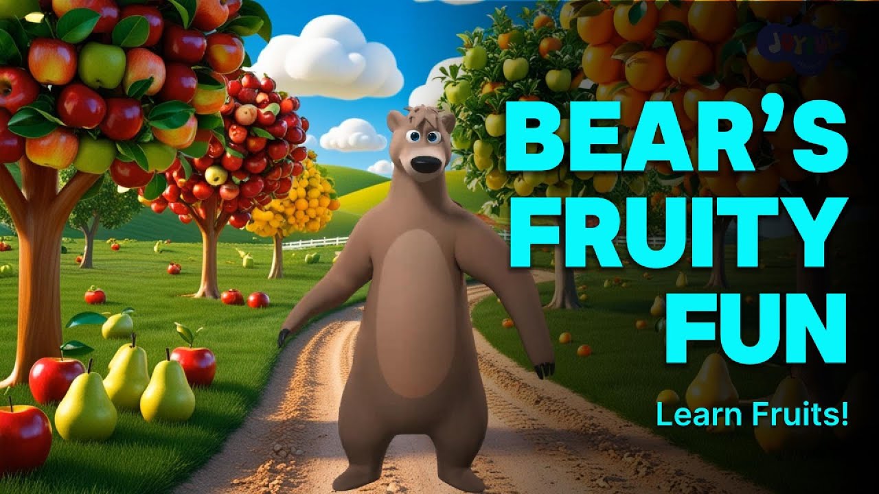 Berry the Bear&rsquo;s Fruity Adventure 🍎🍌 | Fun & Educational Cartoon for Kids | Learn Fruits!
