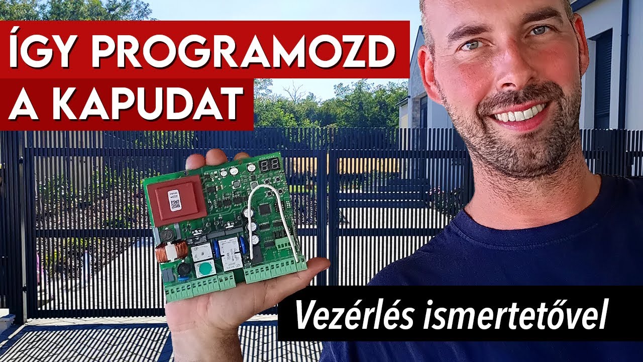 Sz&aacute;rnyaskapu nyit&oacute;motor telep&iacute;t&eacute;se + Vez&eacute;rl&eacute;s r&eacute;szletes ismertet&eacute;se - &Iacute;gy finomhangold a kapudat