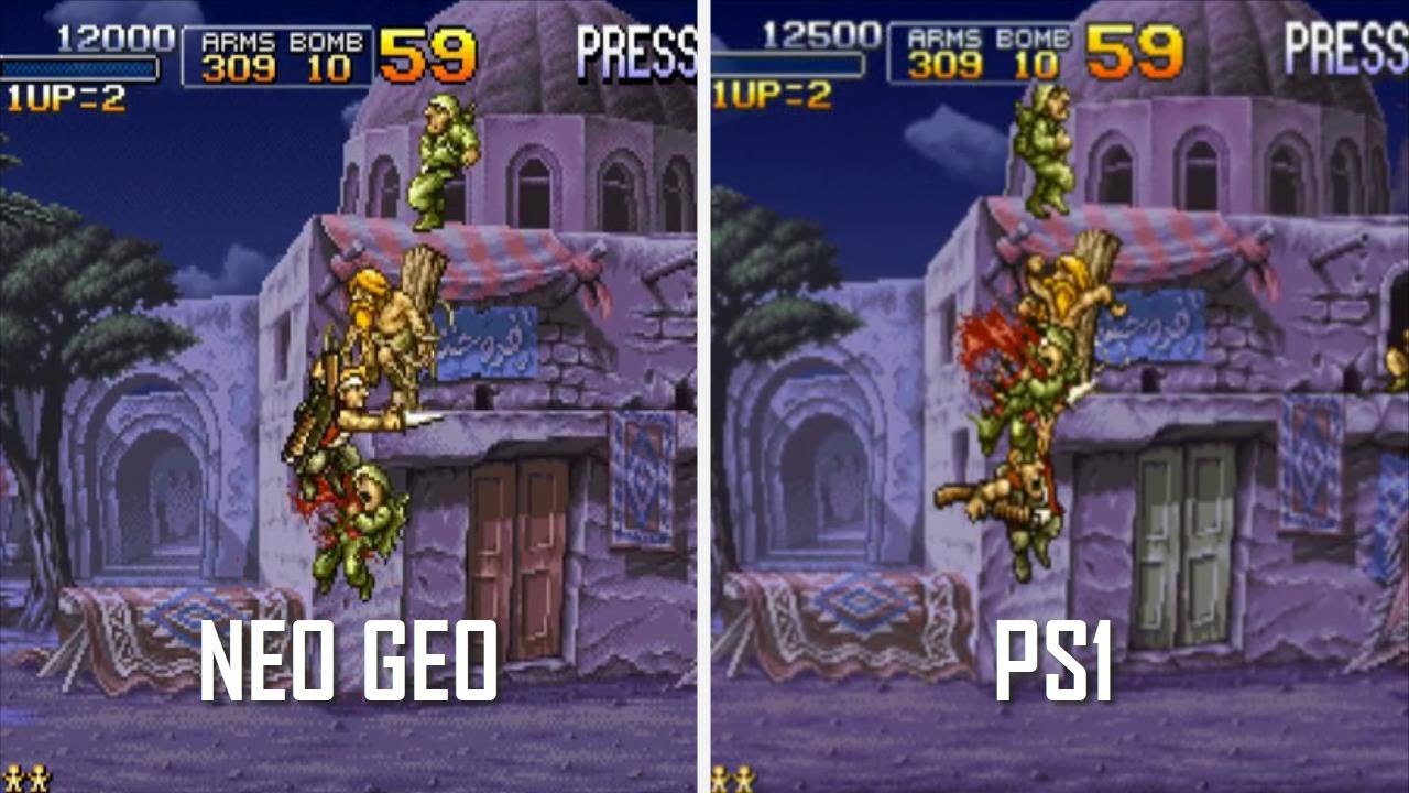 Metal Slug X - Neo Geo VS PS1