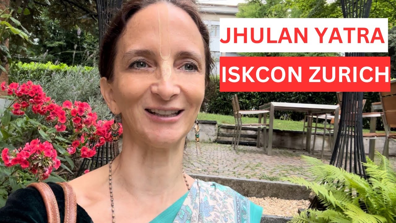 FOREIGNERS CELEBRATE JHULAN YATRA IN ISKCON ZURICH