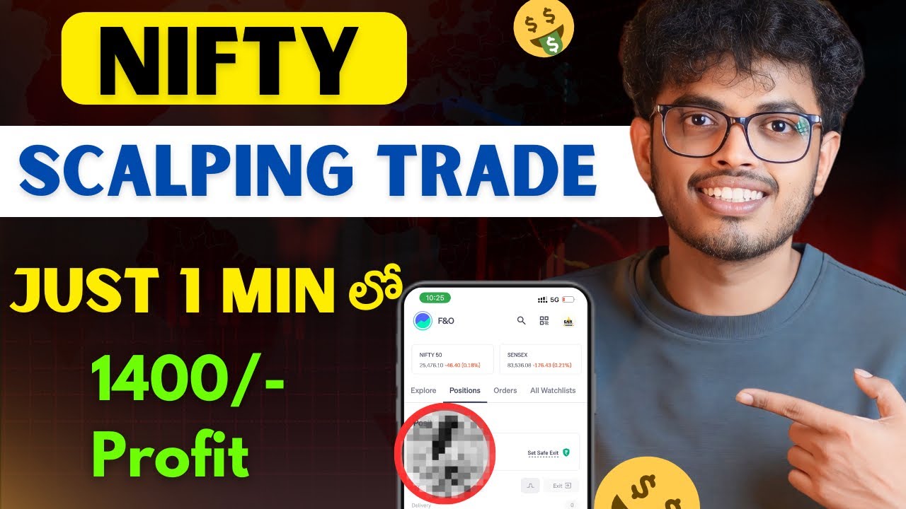 Only 1-Minute Scalping Trade With ₹5K Capital | Quick Profit Locked!