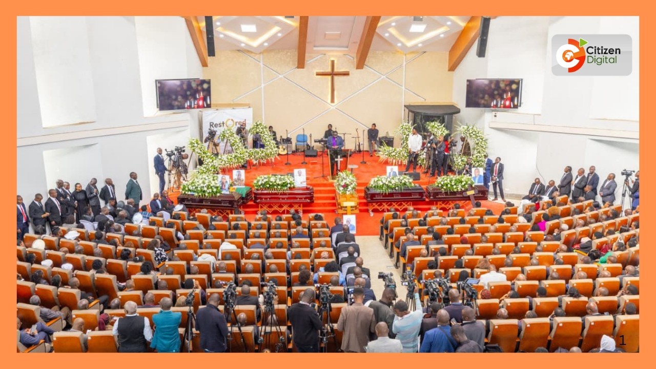 Funeral Service held for the late MP Ng'eno and 5 others