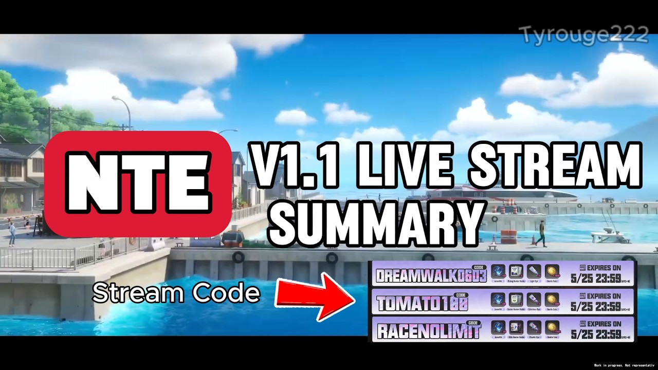 NTE-1.1 Stream Summary - Stream Code Included!!!
