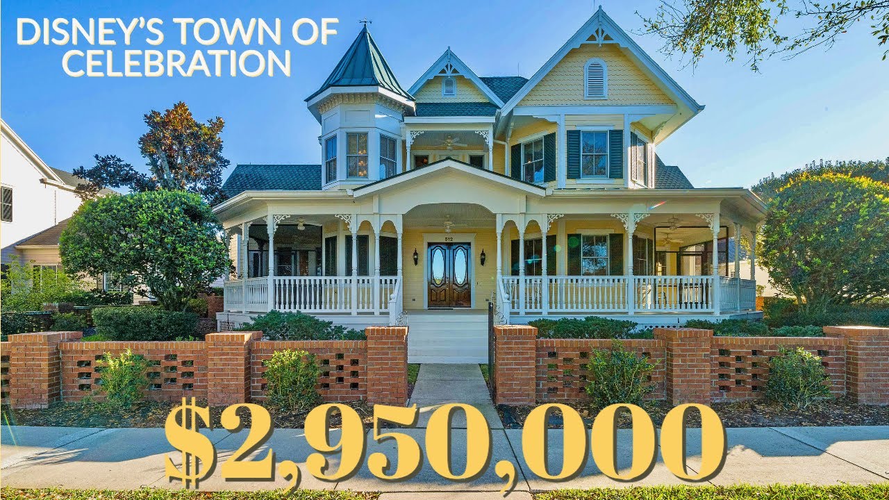 NEW 2022 LISTING - DISNEY TOWN Of CELEBRATION Custom Estate, Turn Of The Century Victorian For Sale
