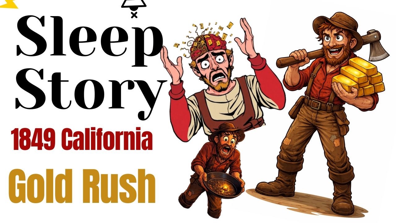 Sleep Story | Calm Boring Documentary For Sleep | The Gold Rush Diaries From California in 1849