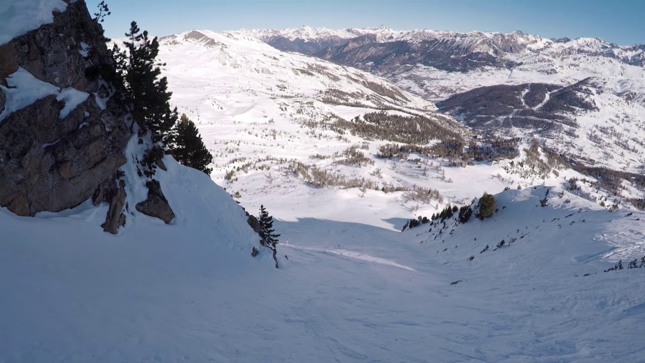 Vars - Balade dans Le Y - Ski Hors Piste