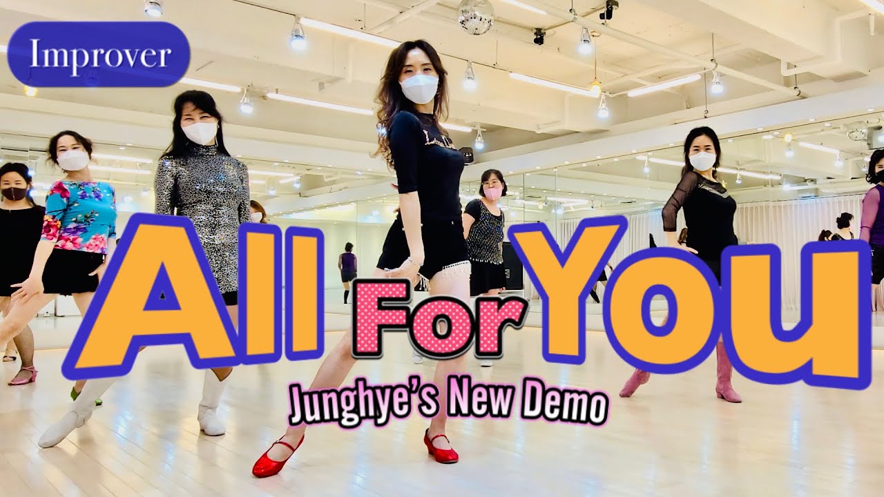 All For You / Improver Line Dance / Ace of Base, PTK, Pitbull / 올 포 유 라인댄스 / Linedancequeen