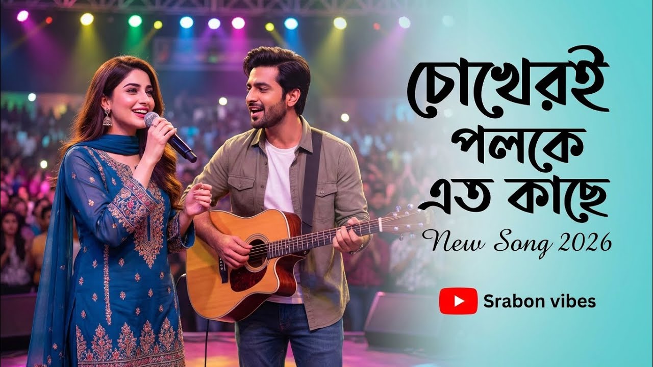 চোখেরই পলকে এত কাছে | Romantic Bangla Duet Song | Srabon Vibes