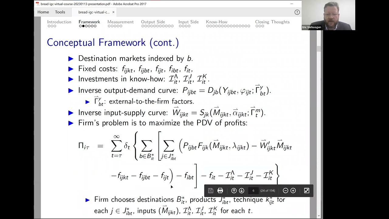 Lecture 2: Firm Upgrading with Eric Verhoogen