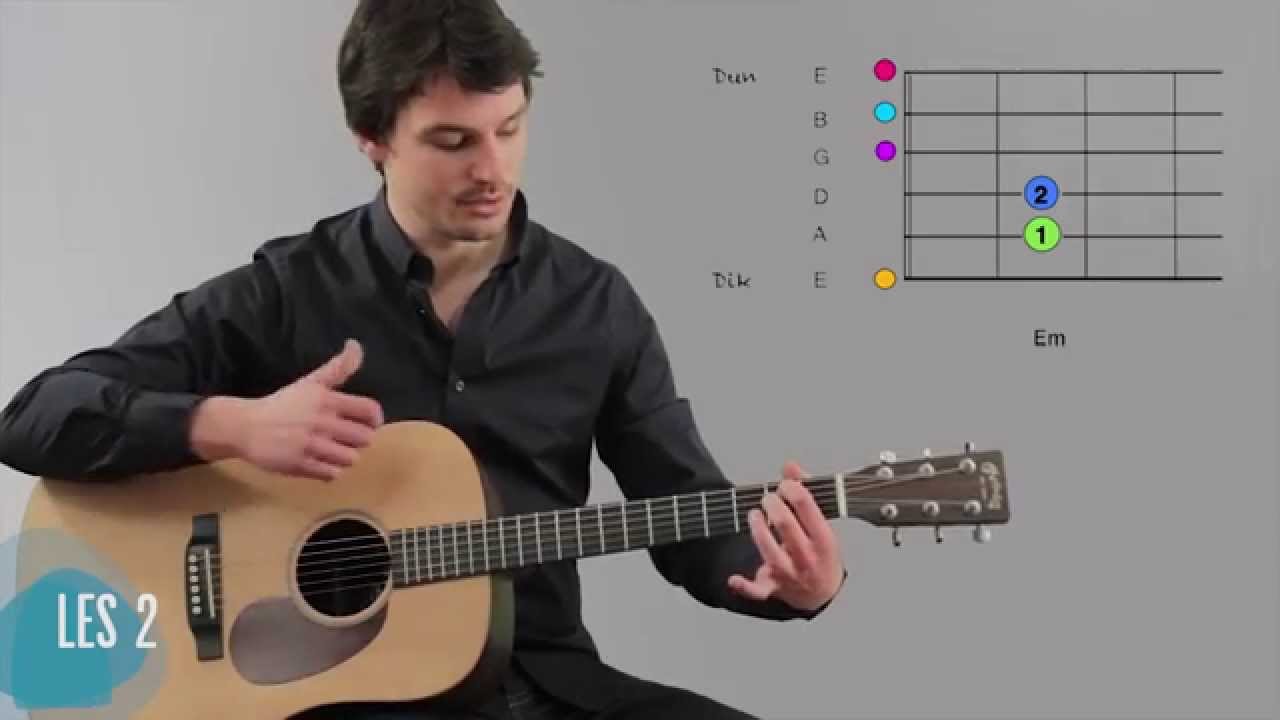 Gitaarles 2: De Eerste Basis Akkoorden Op Gitaar Voor Beginners