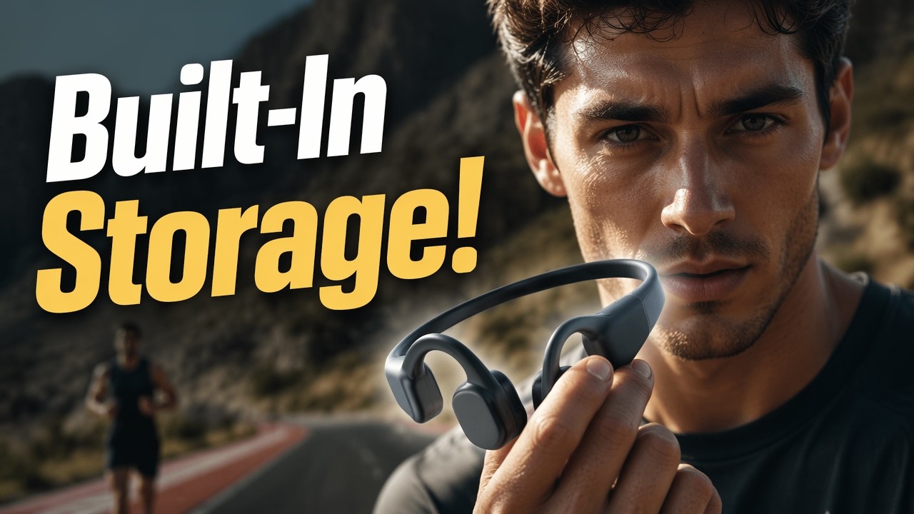 Bone Conduction Headphones With Built-In Storage