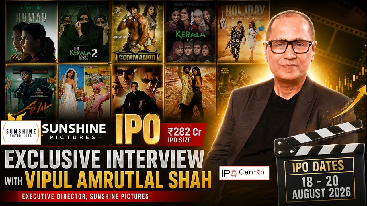 Sunshine Pictures IPO Review | Exclusive Interview with Vipul Amrutlal Shah | IPO Central