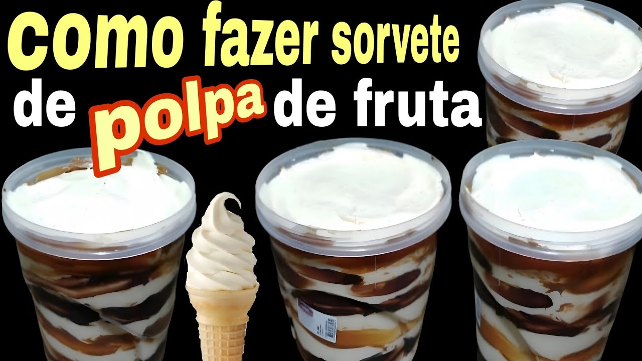 COMO FAZER SORVETE CASEIRO DA FRUTA MELHOR DE QUE OS DA SORVETERIA