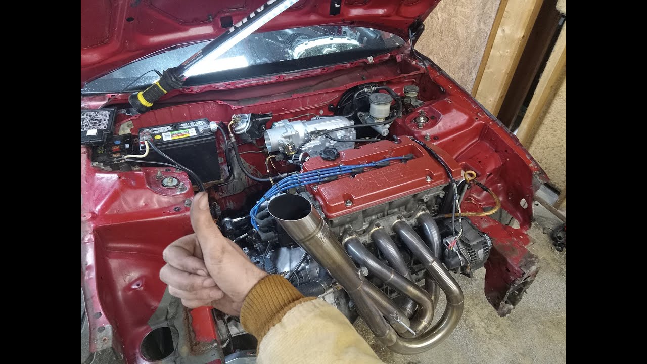 H22 Intake Manifold Mods for Cheap part 5 Intake Manifold installed and CAR STARTED!!