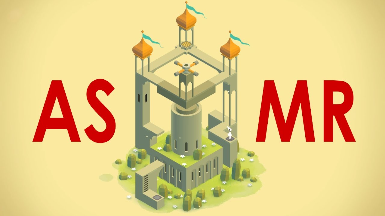 A Beautiful Puzzle Game & Relaxing ASMR - Monument Valley (close up ear-to-ear male whispers)