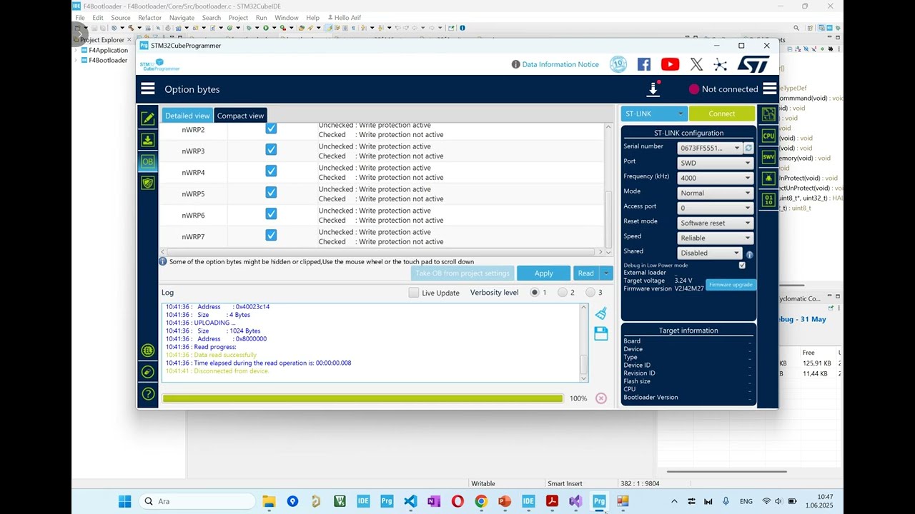 STM32 ile Bootloader Geliştirme - 28 Yazma Korumasının Eklenmesi Masaüstü Uygulaması ve STM32 Tarafı