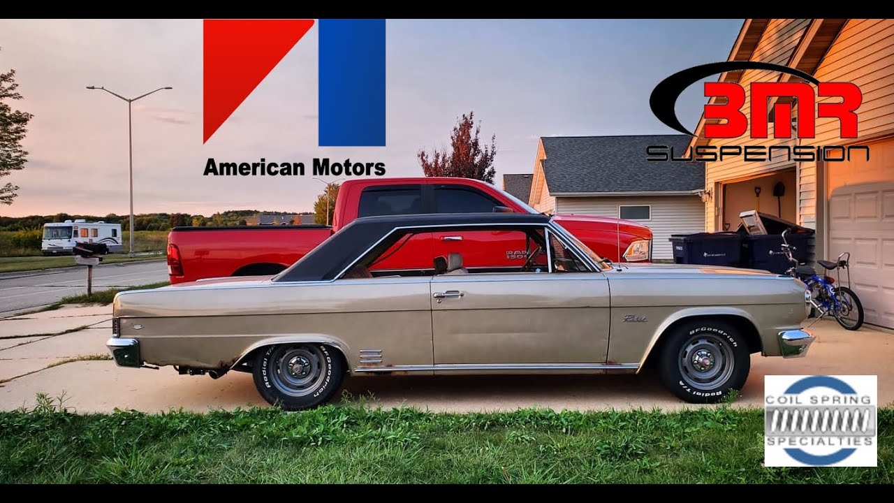 1966 AMC Rambler Classic Rebel-Coil Spring Specialties Lowering Springs and BMR Panhard Bar Upgrade!