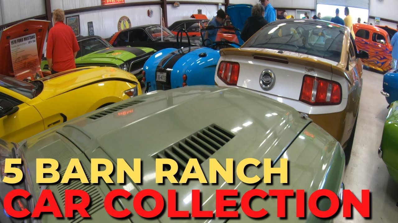 5 BARN RANCH CAR COLLECTION - Biggest and Best Car Collection near Houston!