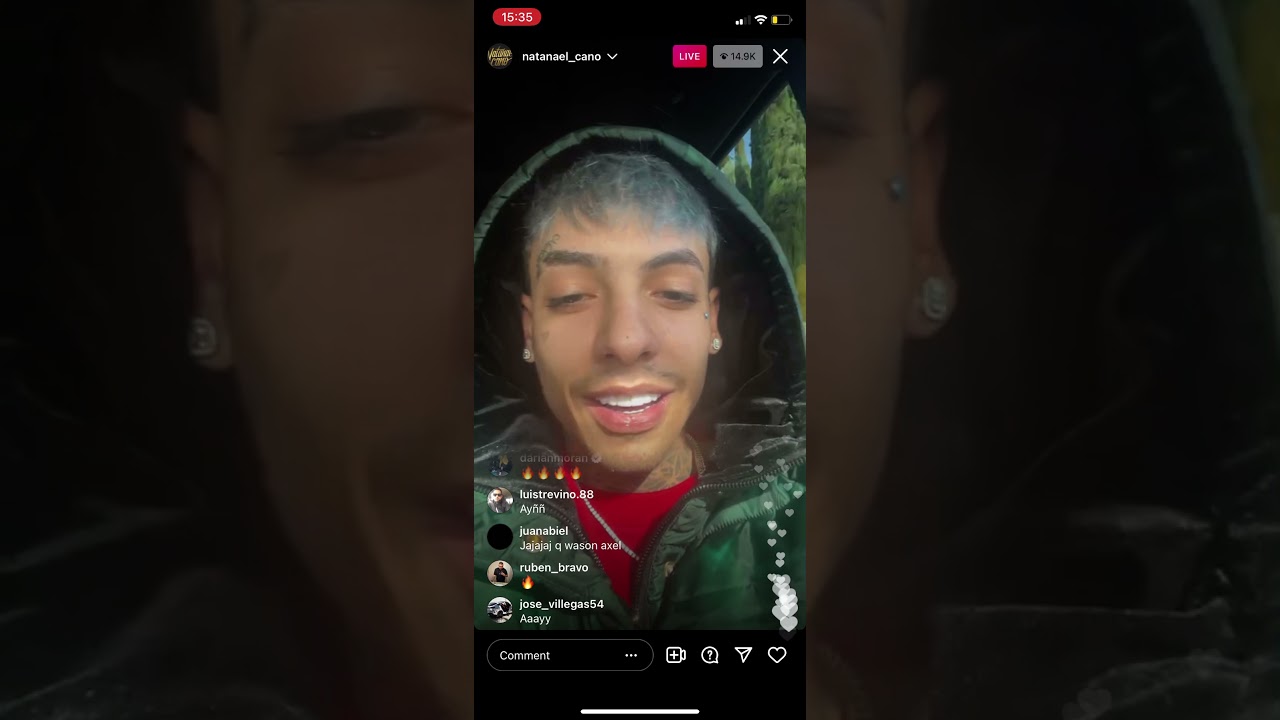 Natanael Cano previewing new music🎶 ig live