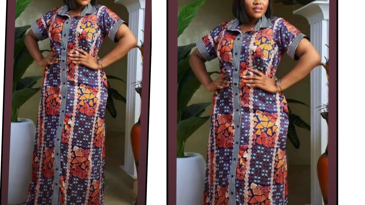 how to cut and sew long shirt dress