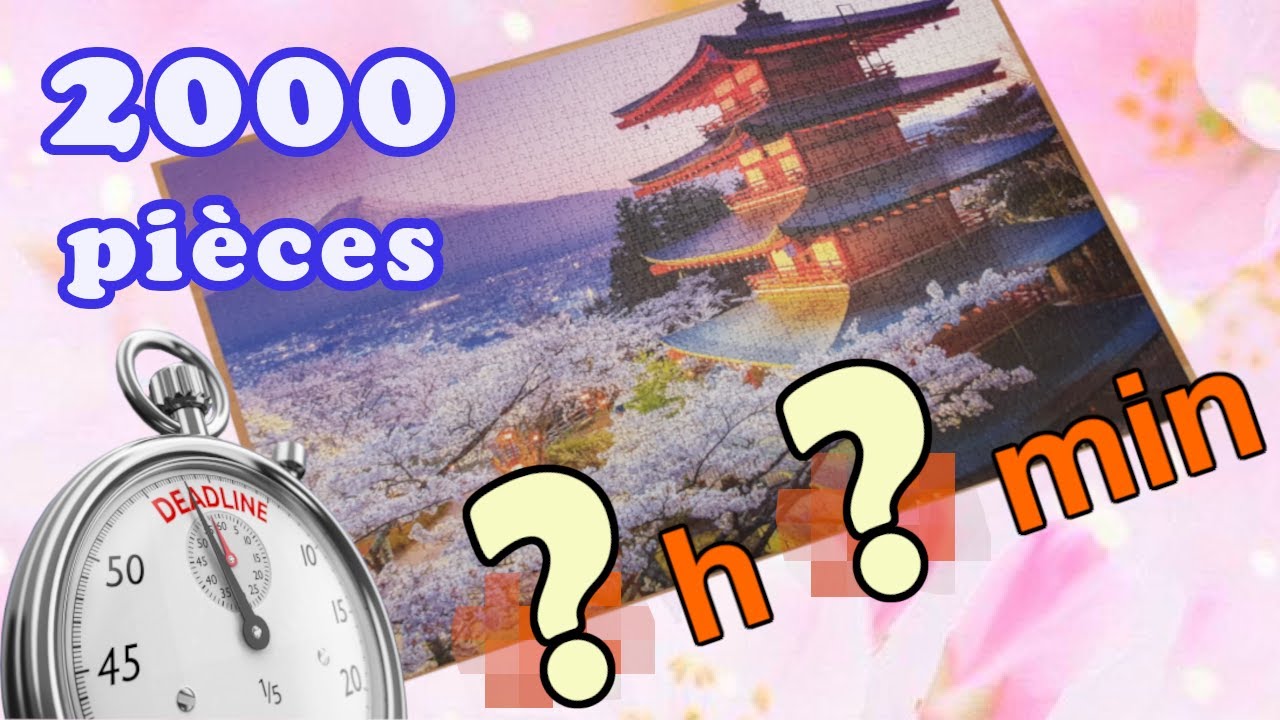 PUZZLE 🧩#1 - EDUCA 2000 pièces MONT FUJI. Combien de temps ? ⏱️