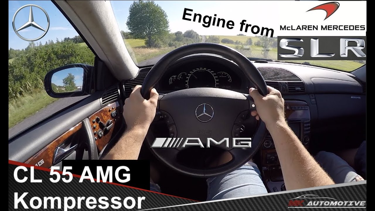 Mercedes CL 55 AMG Kompressor (550 PS) POV Test Drive + Acceleration 0 - 200 km/h