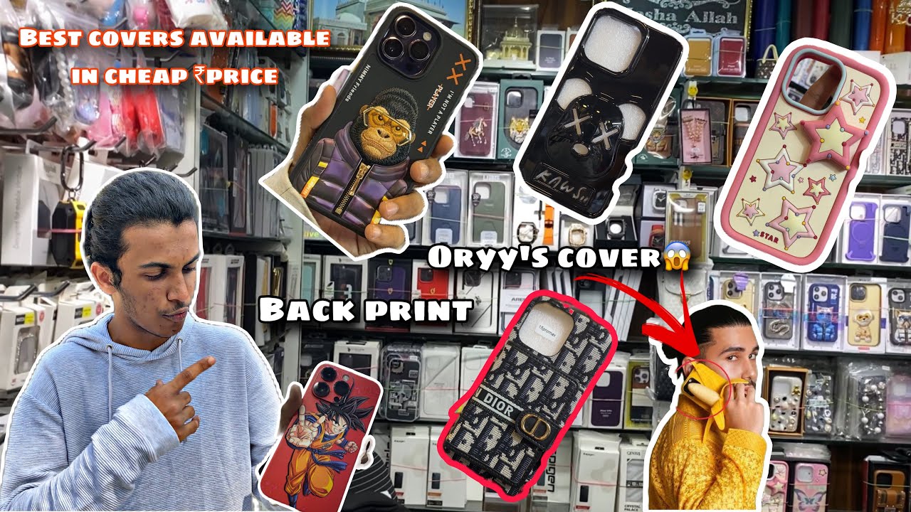 MANISH MARKET BEST PREMIUM PHONE COVERS AVAILABLE IN CHEAP ₹PRICE || ORRY’S TYPES COVER😱 #vlogs