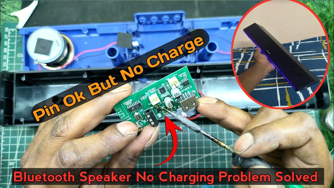 Bluetooth Speaker Charging Pin Ok But No Charge // Bluetooth Speaker Charging Problem Repair