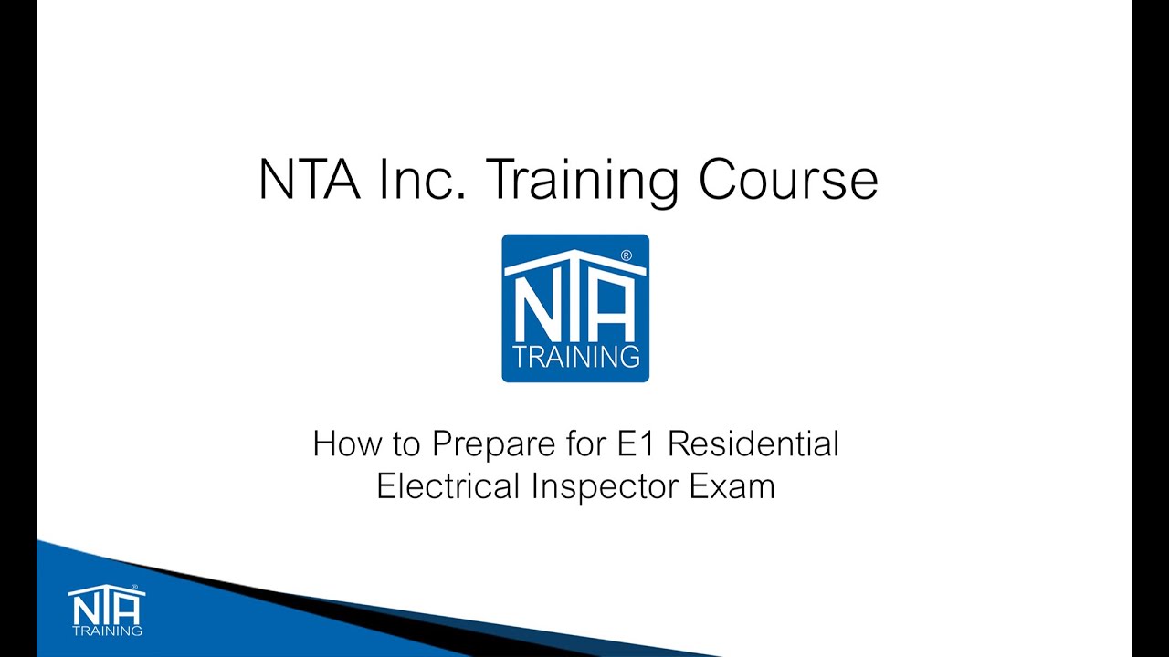 Studying for the ICC E1 Residential Electrical Inspector Video