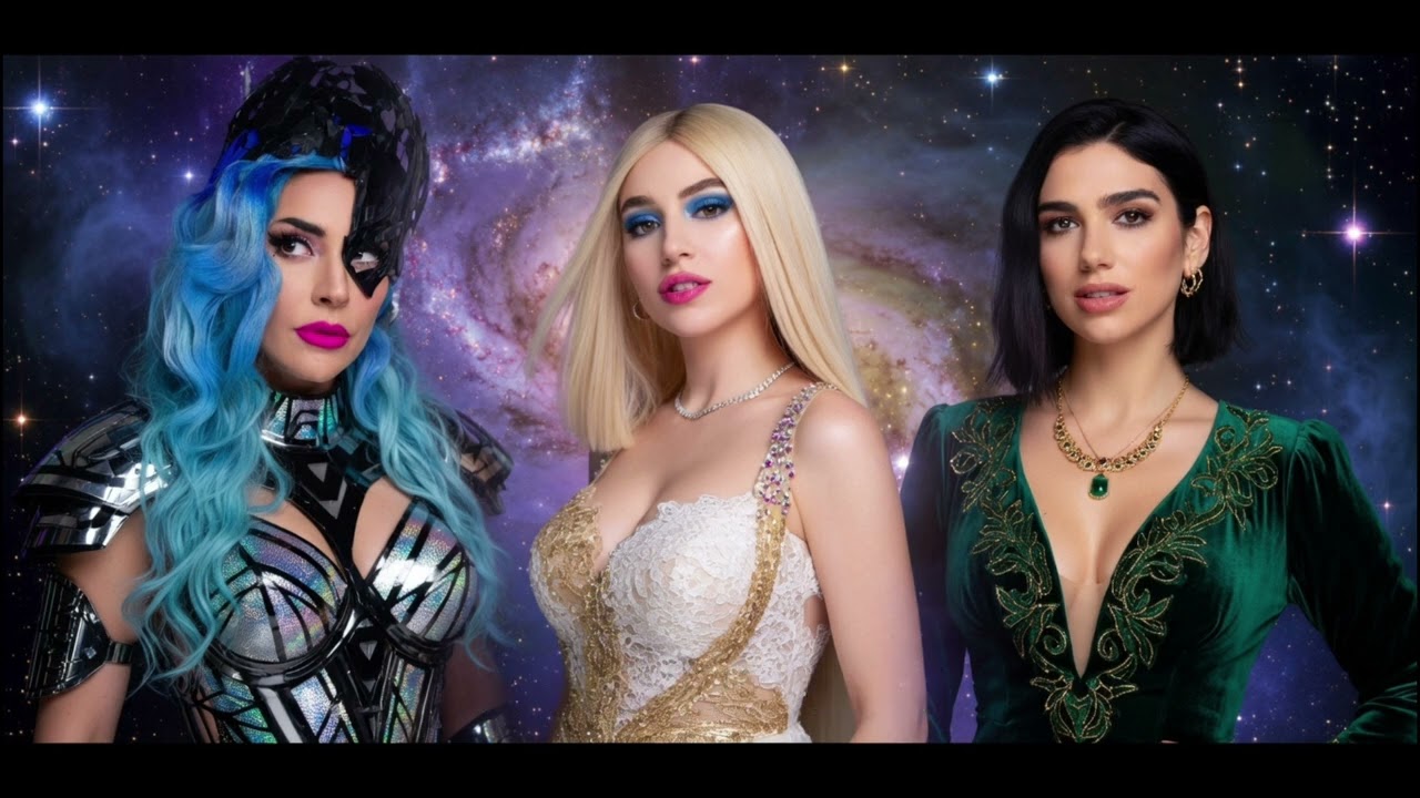 Vegas Lights & Bad Romance (remix)- Ava max × Dua lipa × Lady gaga ( official lyrics video 2026)