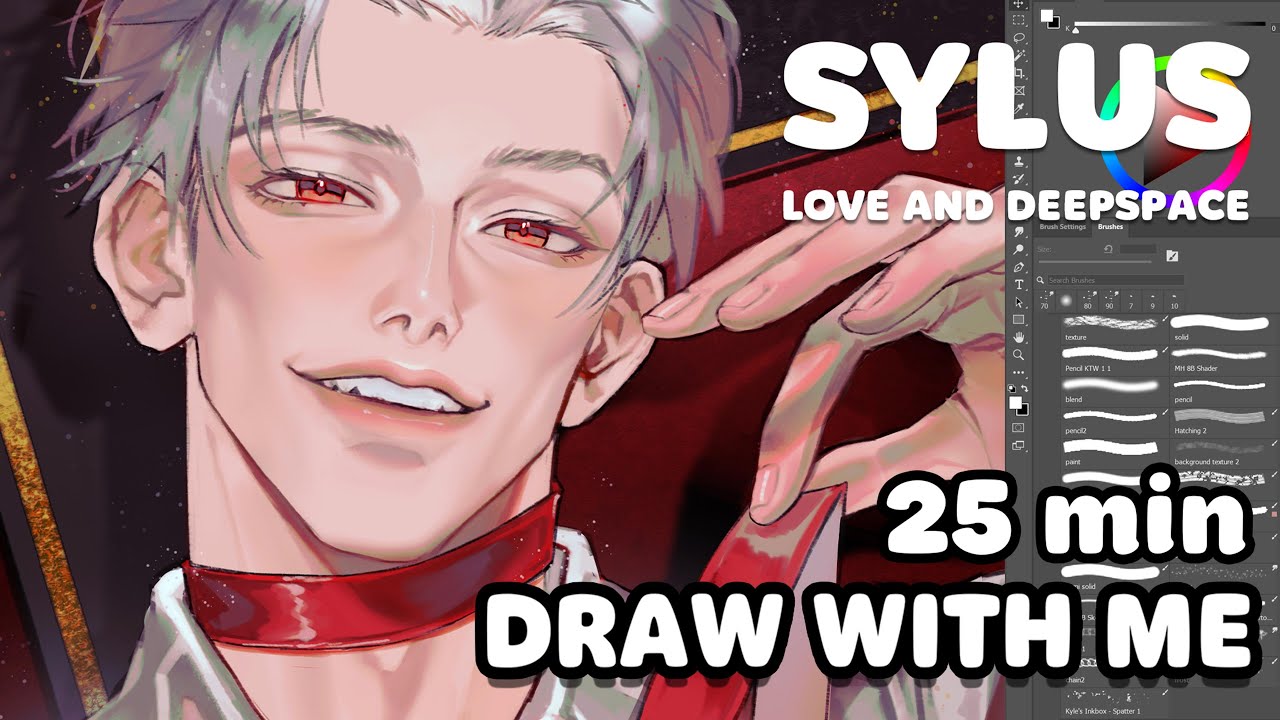 [25 min Draw with me] Sylus - Love and Deepspace Drawing Timelapse