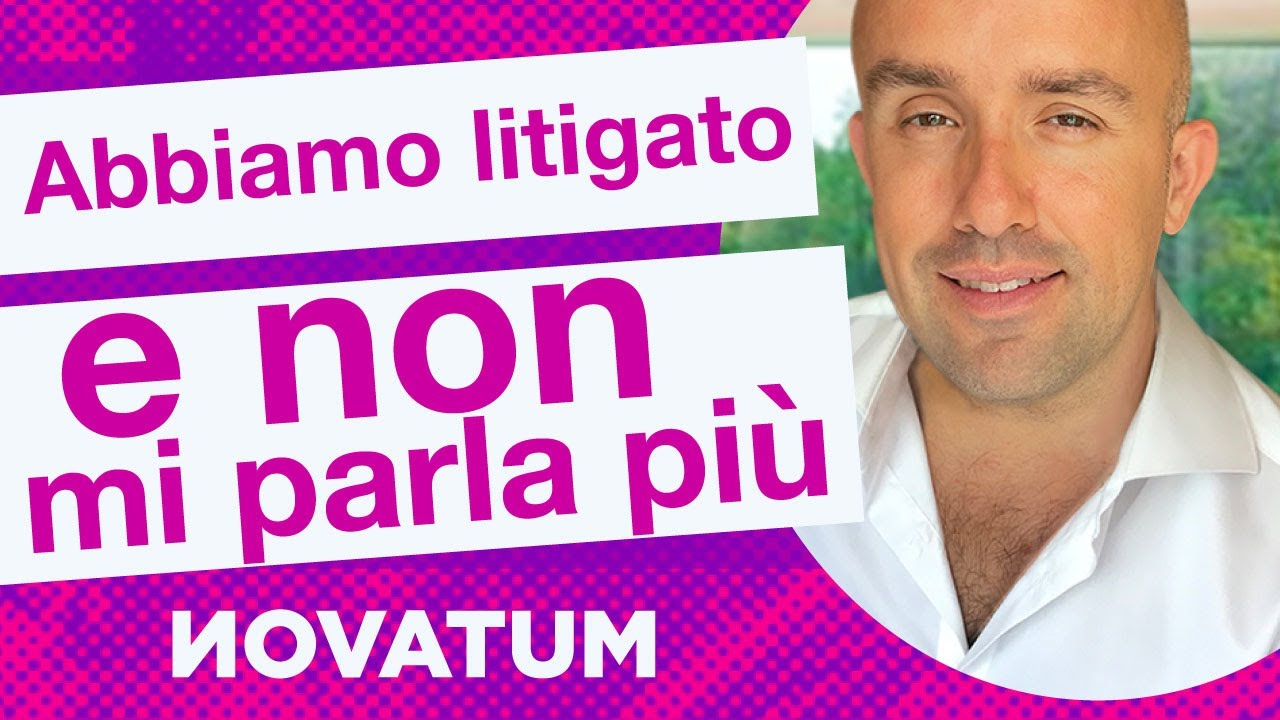 Abbiamo litigato (e non mi parla più)
