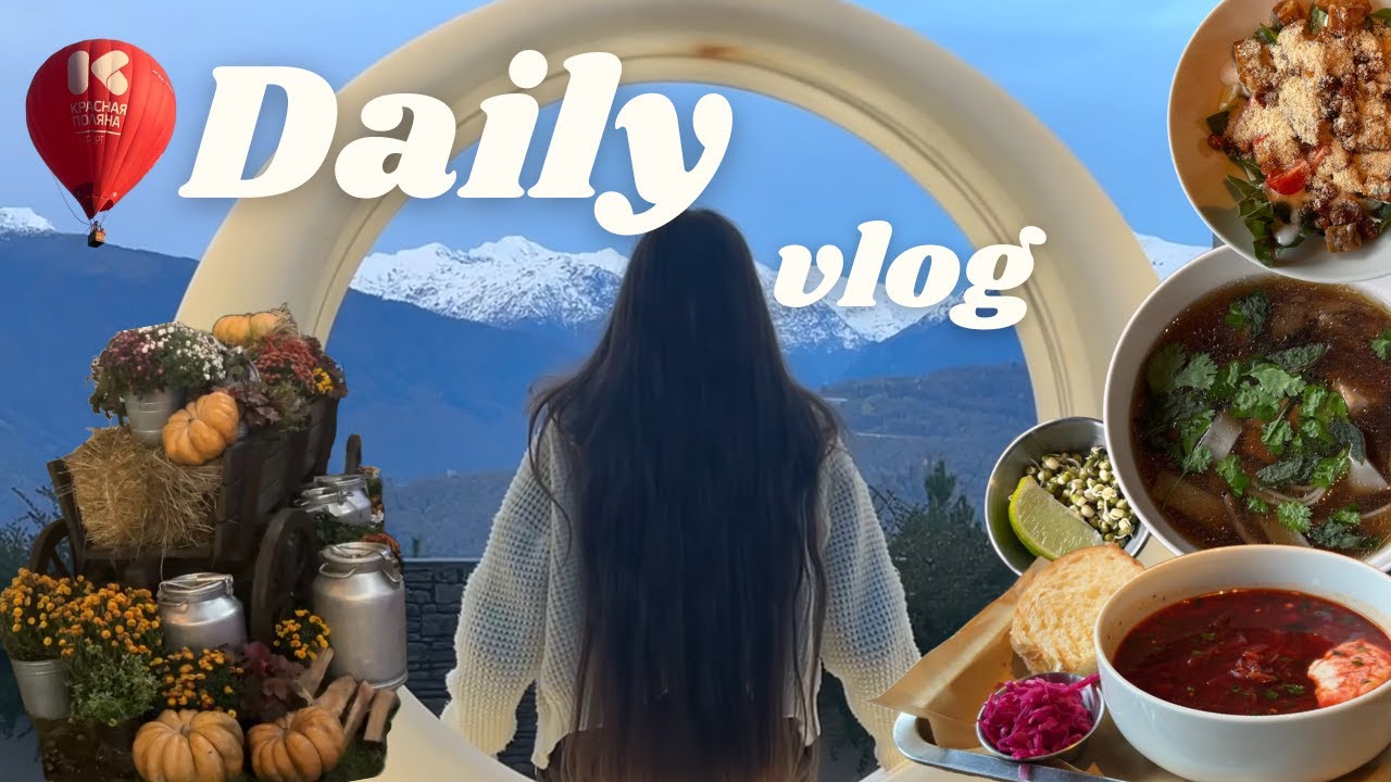 🍁VLOG  Walk in the mountains  Vegetarian food🍂🕯️