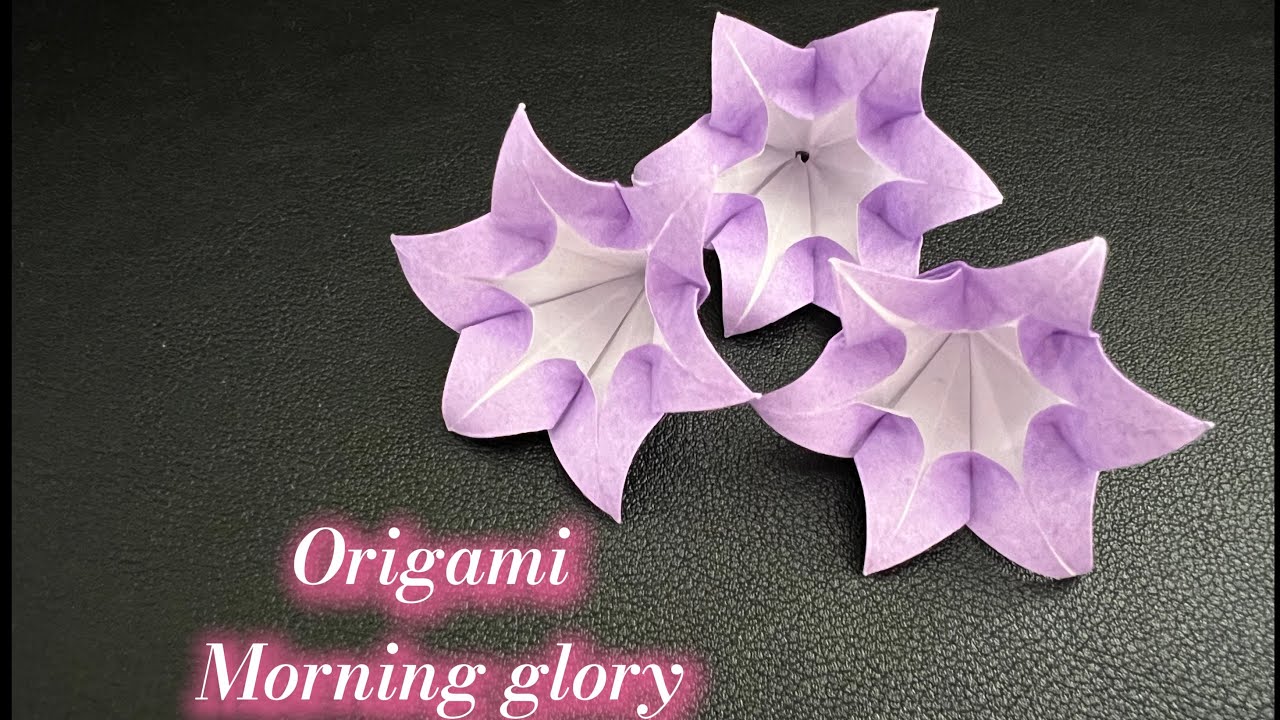 Cute Morning Glory Origami Tutorial | Fun Parent-Child DIY