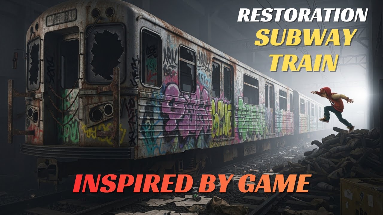 I Restored😱 Jake's Forgotten Train from Subway Surfers! Pure ASMR Rust to Glory Transformation