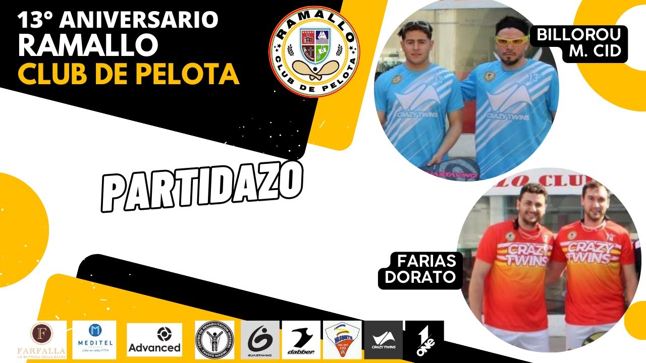 Billorou - Cid vs Farias - Dorato - 13° Aniversario Ramallo Club de Pelota 2023 - Partidazo
