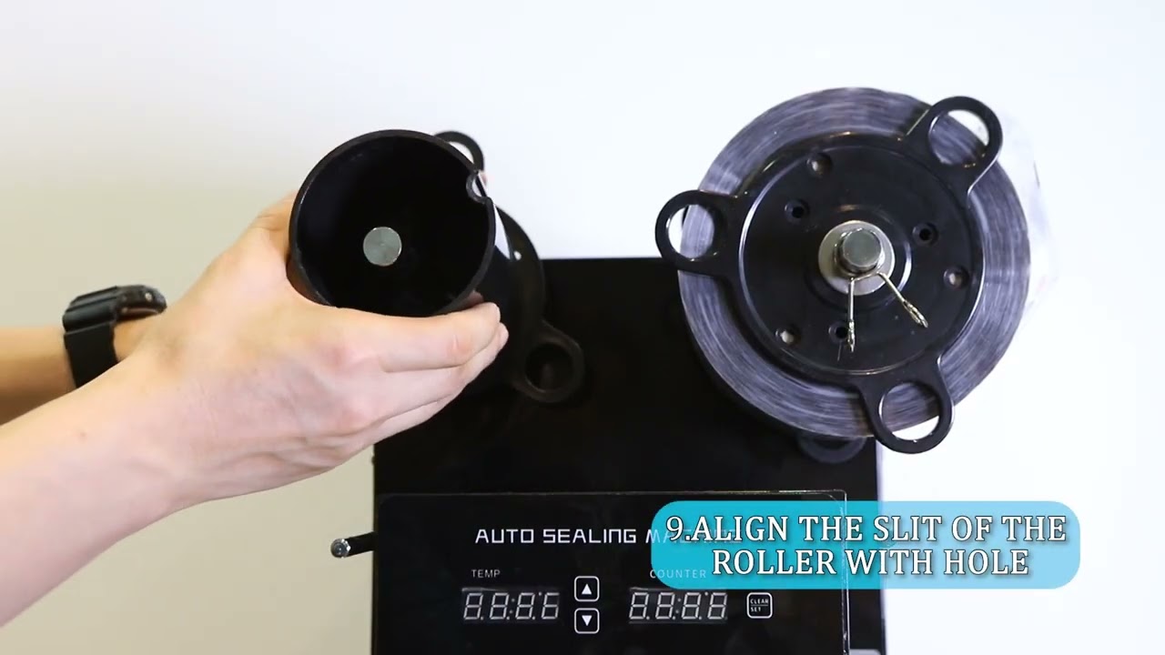 How to install sealing film in cup sealing machine