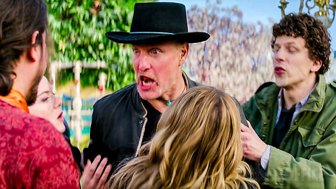 La mujer woke le dice a Woody Harrelson que no se permiten armas