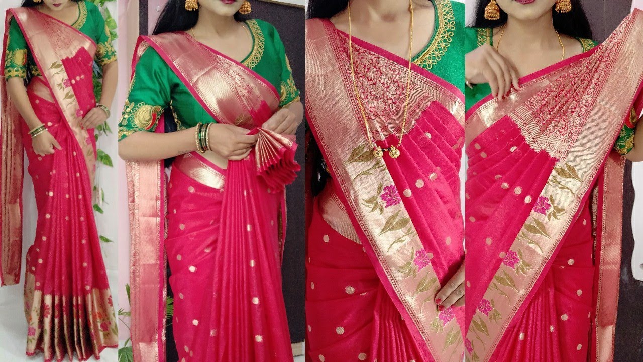 How to drape Saree Perfectly/Saree Draping hacks to looks more tall and slim/saree Drape tricks